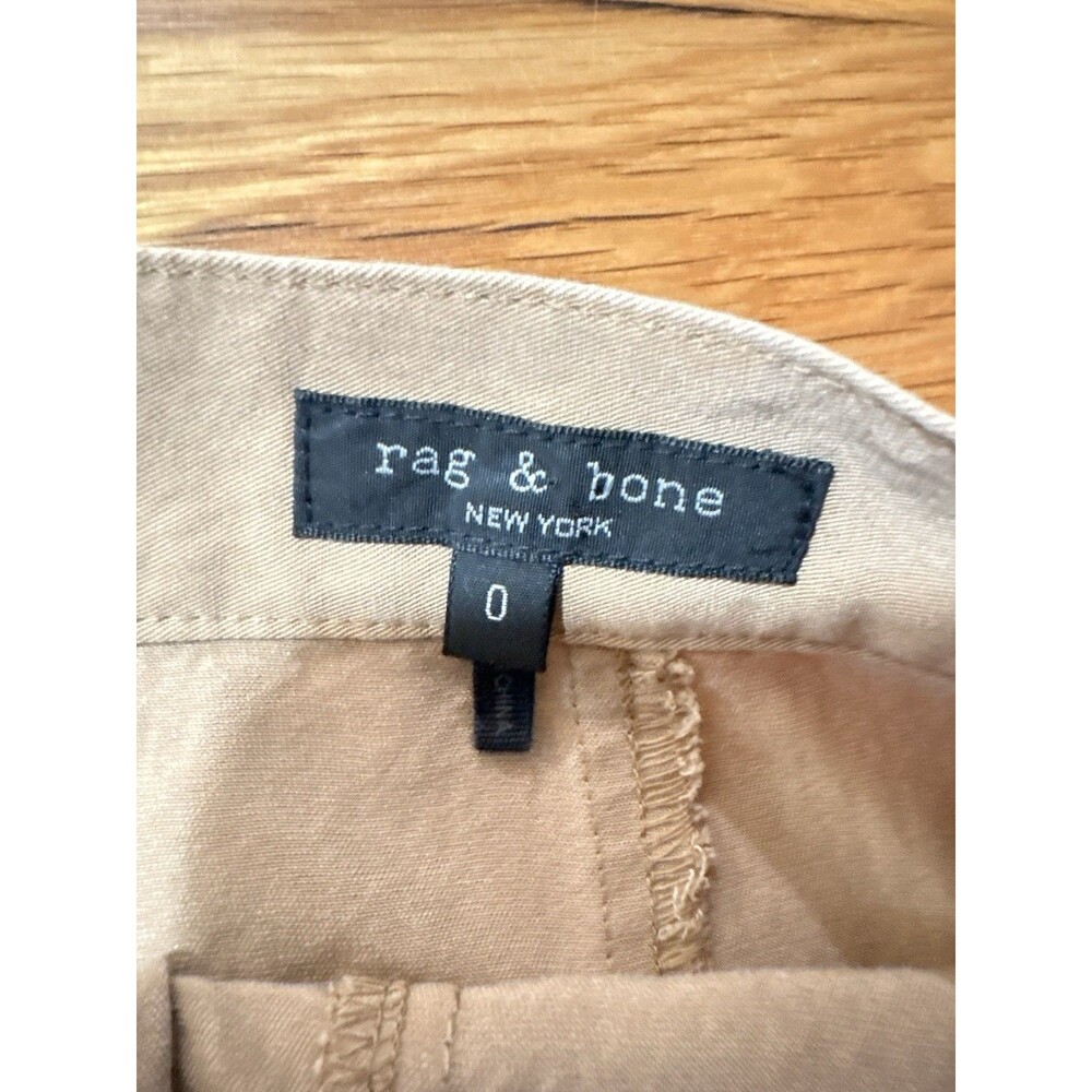 Rag & Bone Size 0 Tan Khaki Cargo Pants Drawstring Ankle - Picture 4 of 7